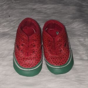 Vans Red and Green Kids Watermelon Slip-On Baby Shoes